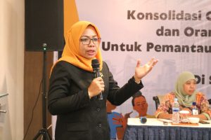 HAPSARI mendapat Penguatan Kapasitas Pemantauan Barang dan Jasa, dari Rurita Ningrum, S.H, Hakim Adhoc Tipikor, Medan.