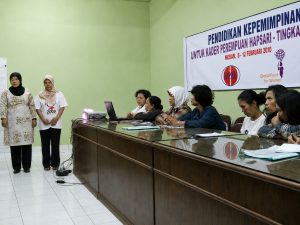 Pendidikan kepemimpinan Perempuan dengan dukungan Global Fund for Women tahun 2010 memperkuat proses Kaderisasi di HAPSARI